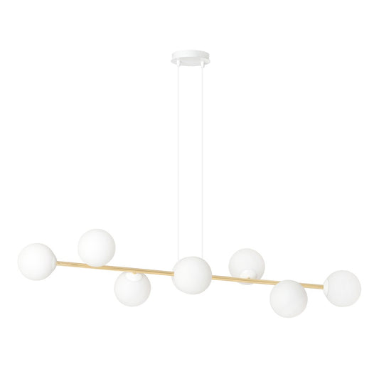 Loftlampe GRAVITY 8 - Hvid / Guld - Nordic Unique