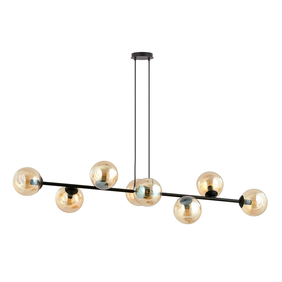 Loftlampe ROSSI 8 - Sort / Rav - Nordic Unique