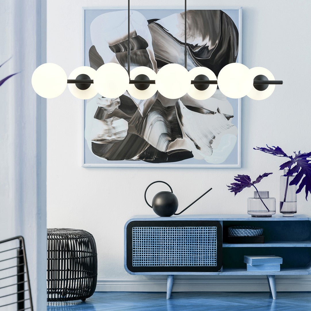 Loftlampe RORY 8 - Sort / Hvid - Nordic Unique