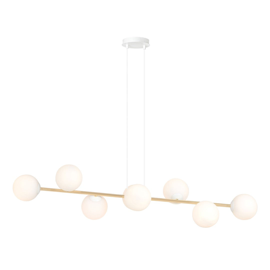 Loftlampe GRAVITY 8 - Hvid / Guld - Nordic Unique