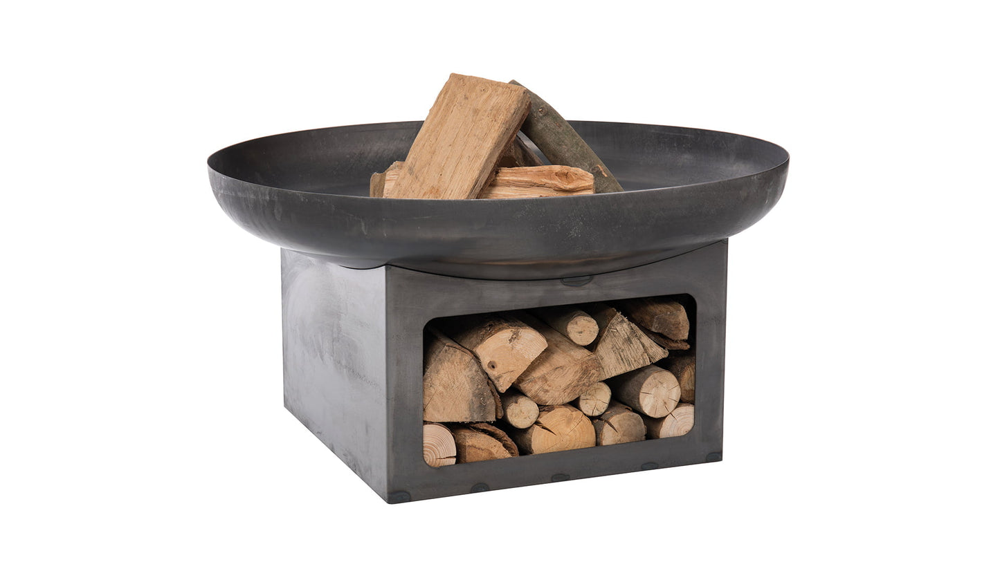 Juva Bålfad med Brændereol – Industrielt Look - Nordic Unique