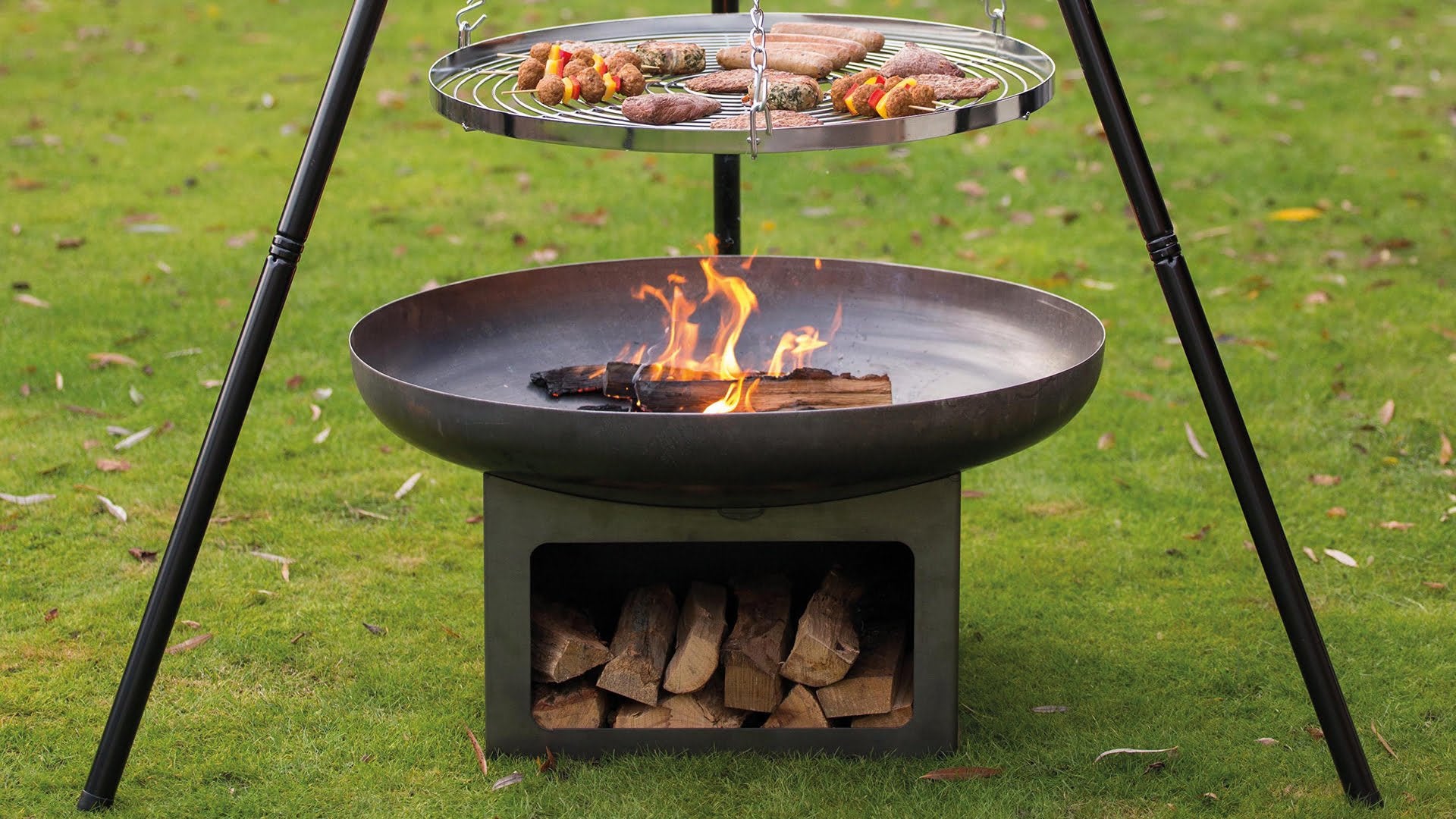 Juva Bålfad med Brændereol – Industrielt Look - Nordic Unique