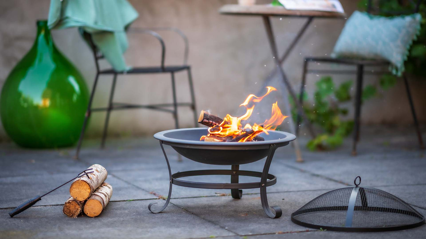 Atlanta Bålfad Sort – 51 cm - Nordic Unique