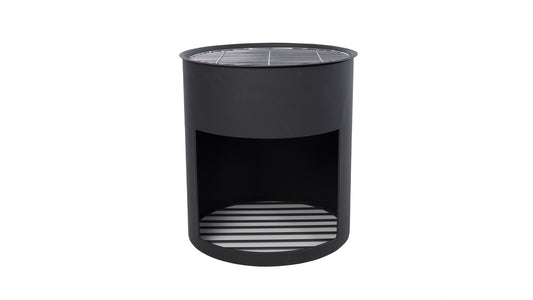 Milshire Bålfad med Grill og Brændereol – Sort - Nordic Unique