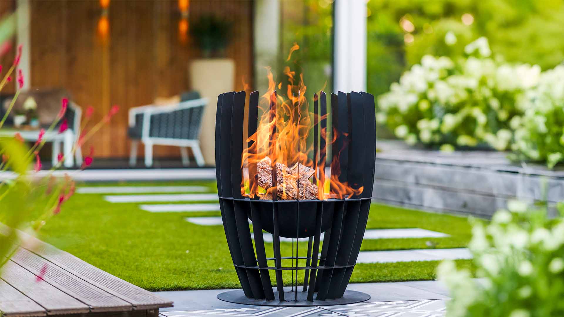 Baylor Bålfad/Ildkurv – Sort - Nordic Unique