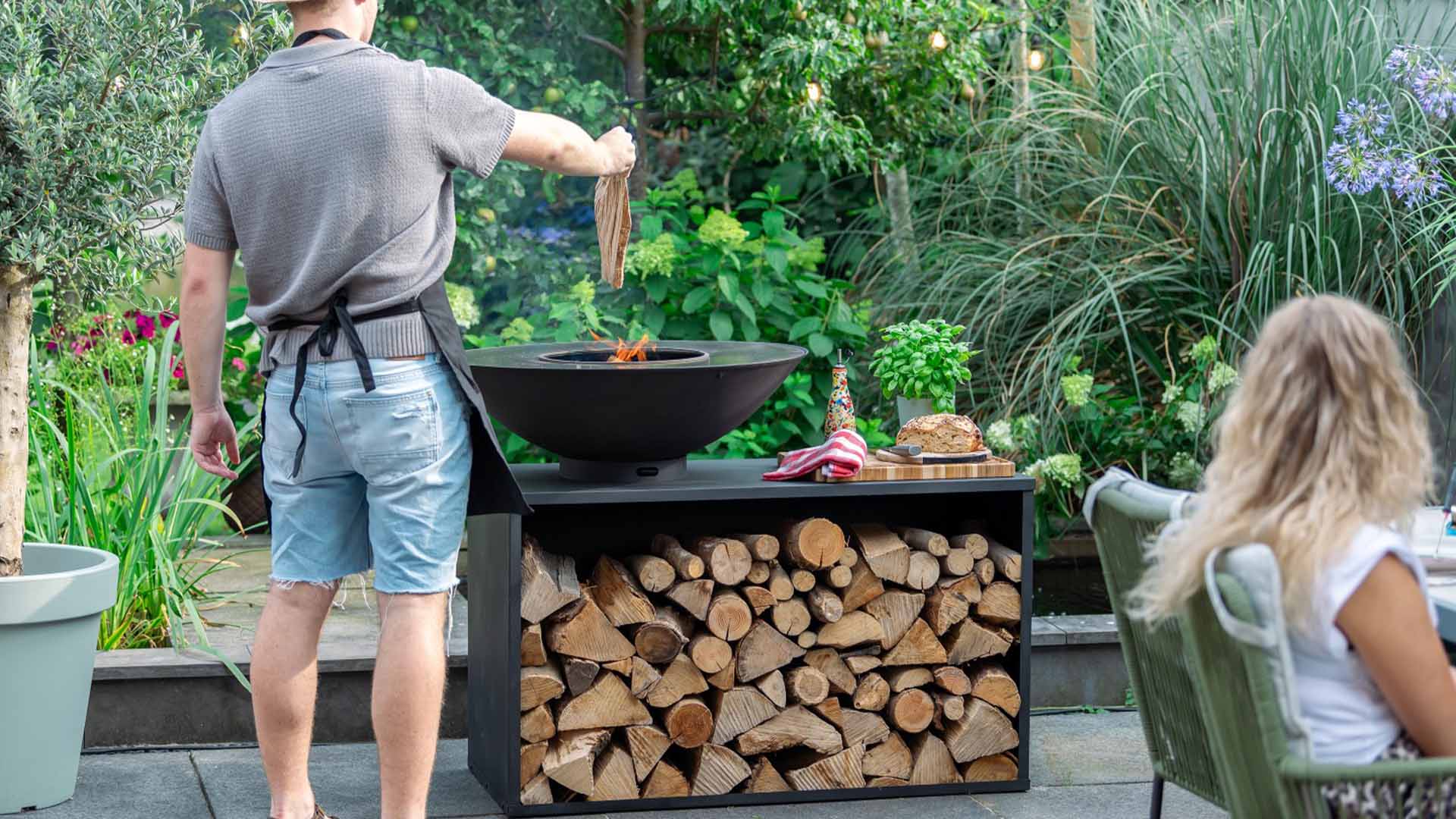 Onyx Bålfad BBQ Tafel 80 cm – Sort - Nordic Unique