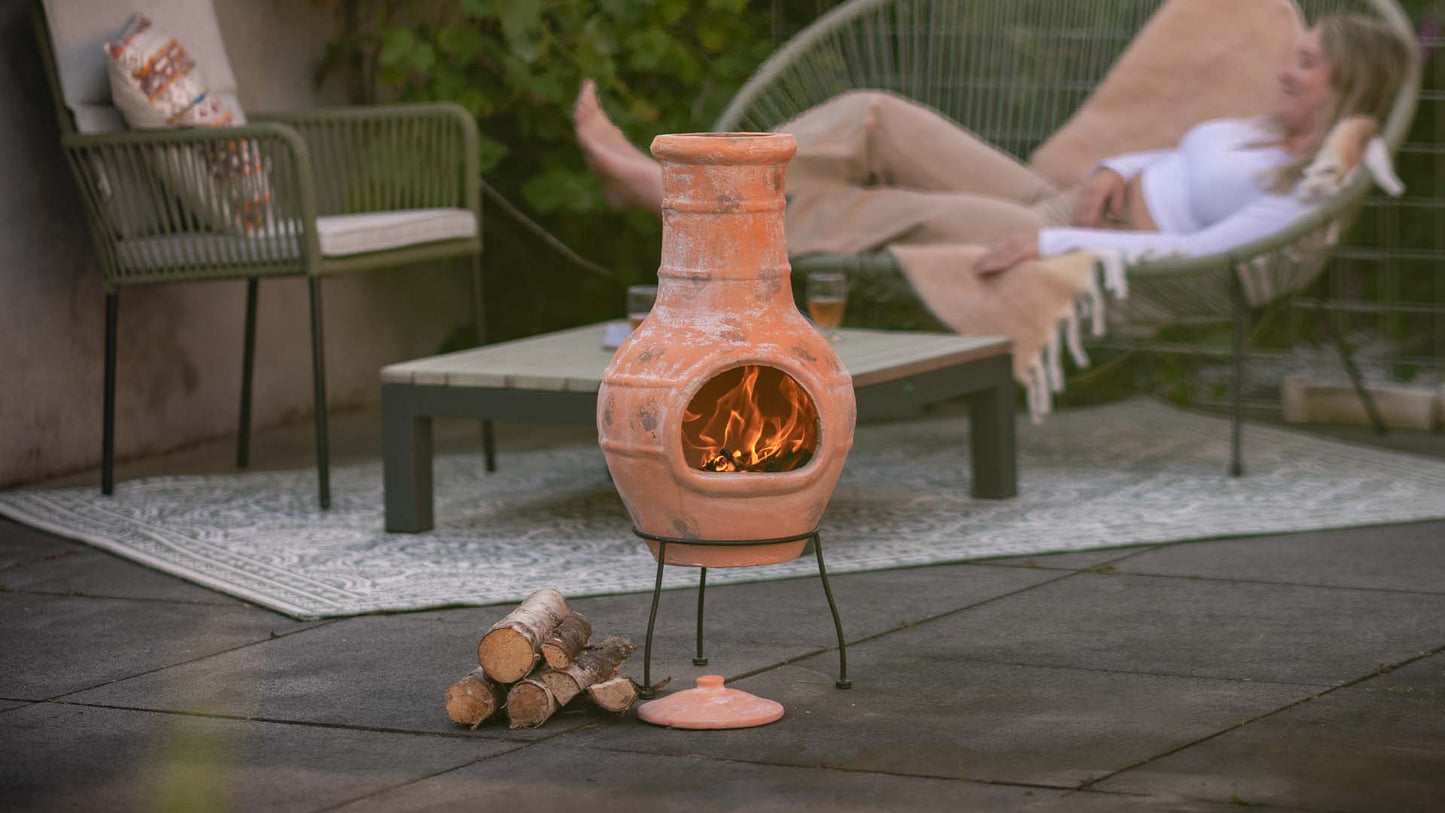 Lima Bålfad Mexicansk Lerpejs – Beige - Nordic Unique