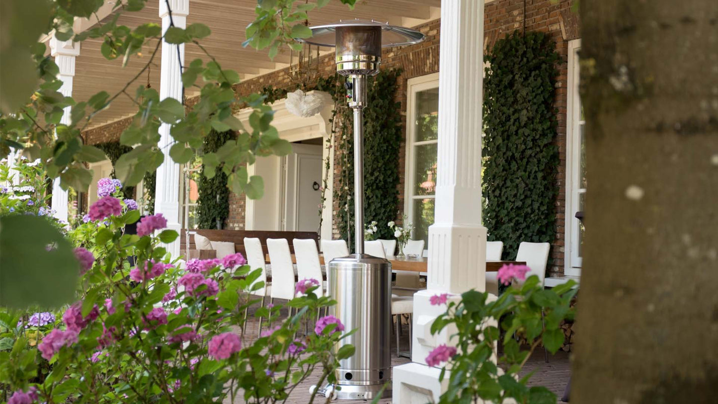 Sargas Gas Terrassevarmer – Rustfrit Stål (14000W) - Nordic Unique