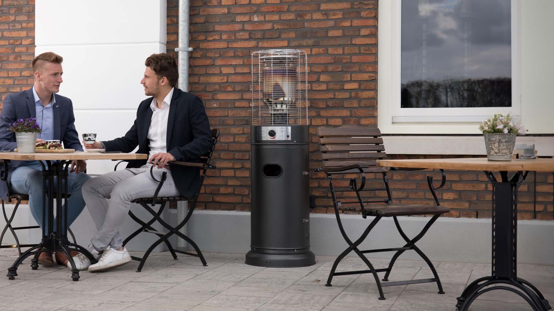 Propus Lounge Gas Terrassevarmer – Grå (10000W) - Nordic Unique