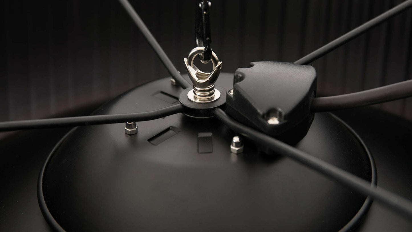 Compact Artix Bright Hængende Terrassevarmer – Sort (1500W) - Nordic Unique