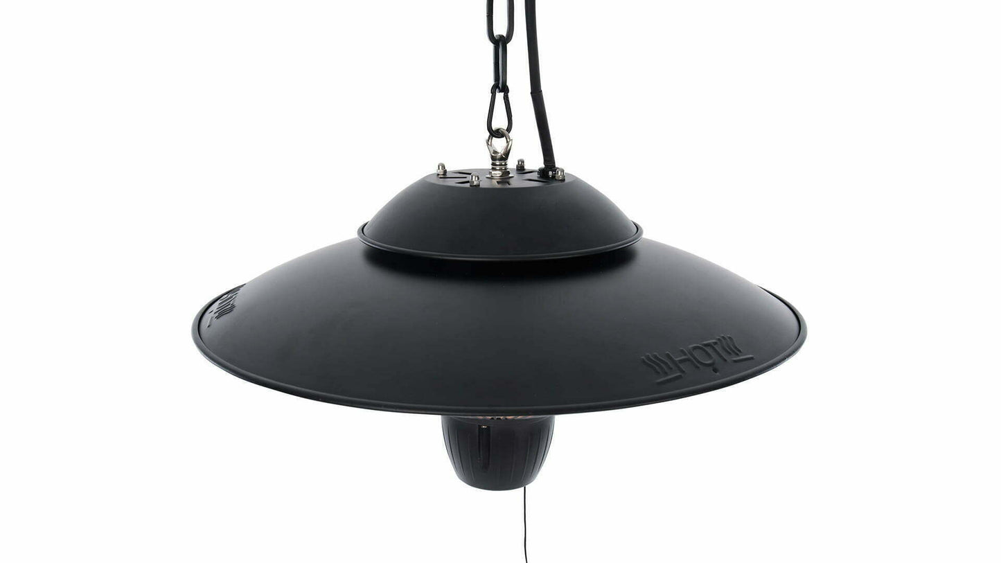 Barcelona Bright Hængende Terrassevarmer – Sort (1500W) - Nordic Unique