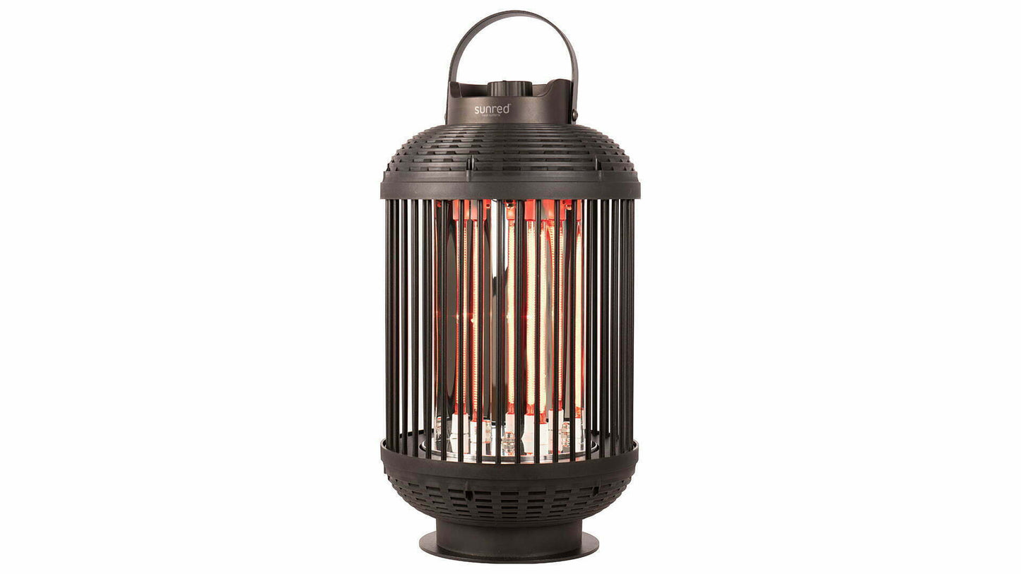 Indox Dark Bordmodel Terrassevarmer – Sort (1200W) - Nordic Unique