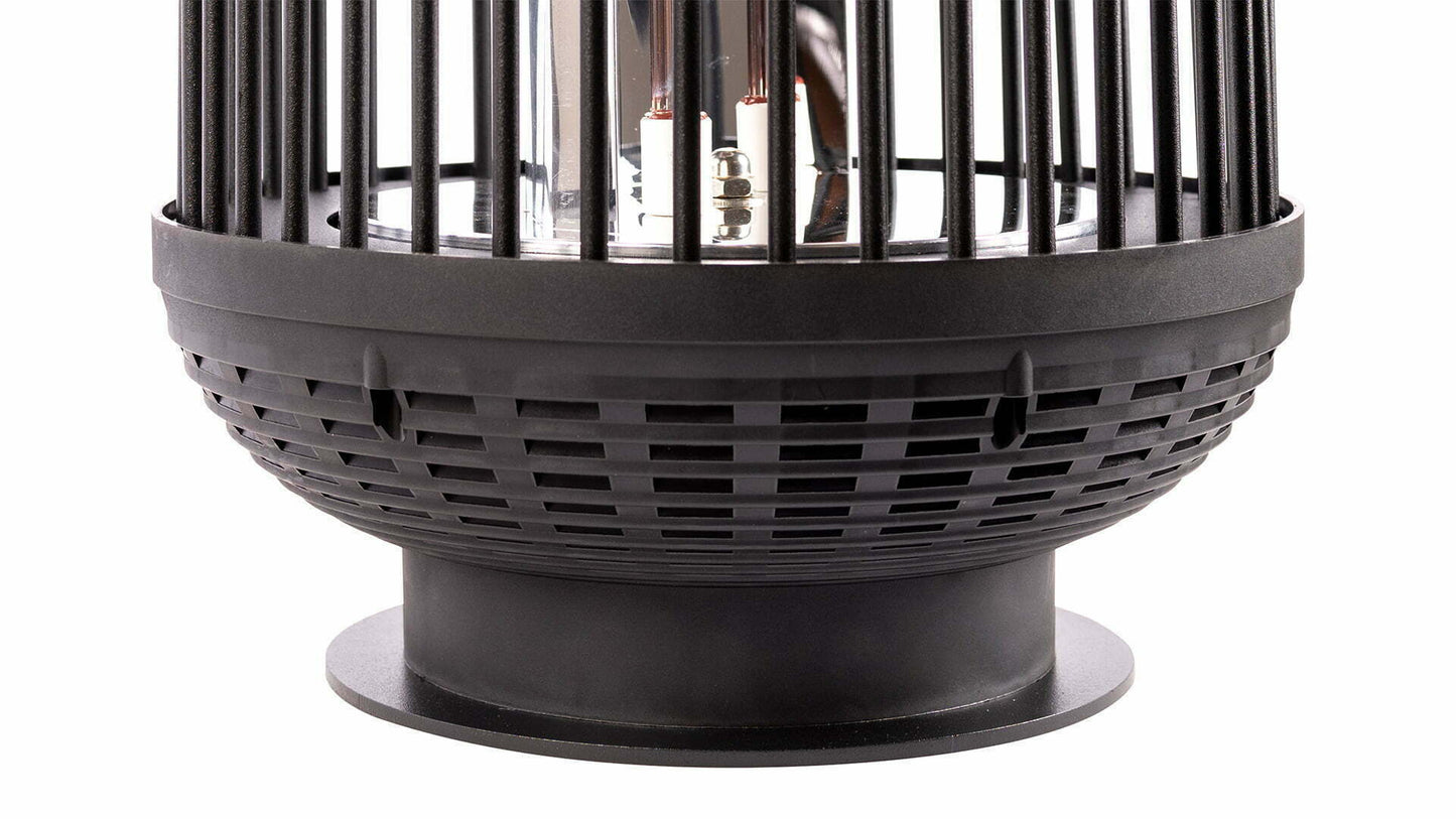 Indox Dark Bordmodel Terrassevarmer – Sort (1200W) - Nordic Unique