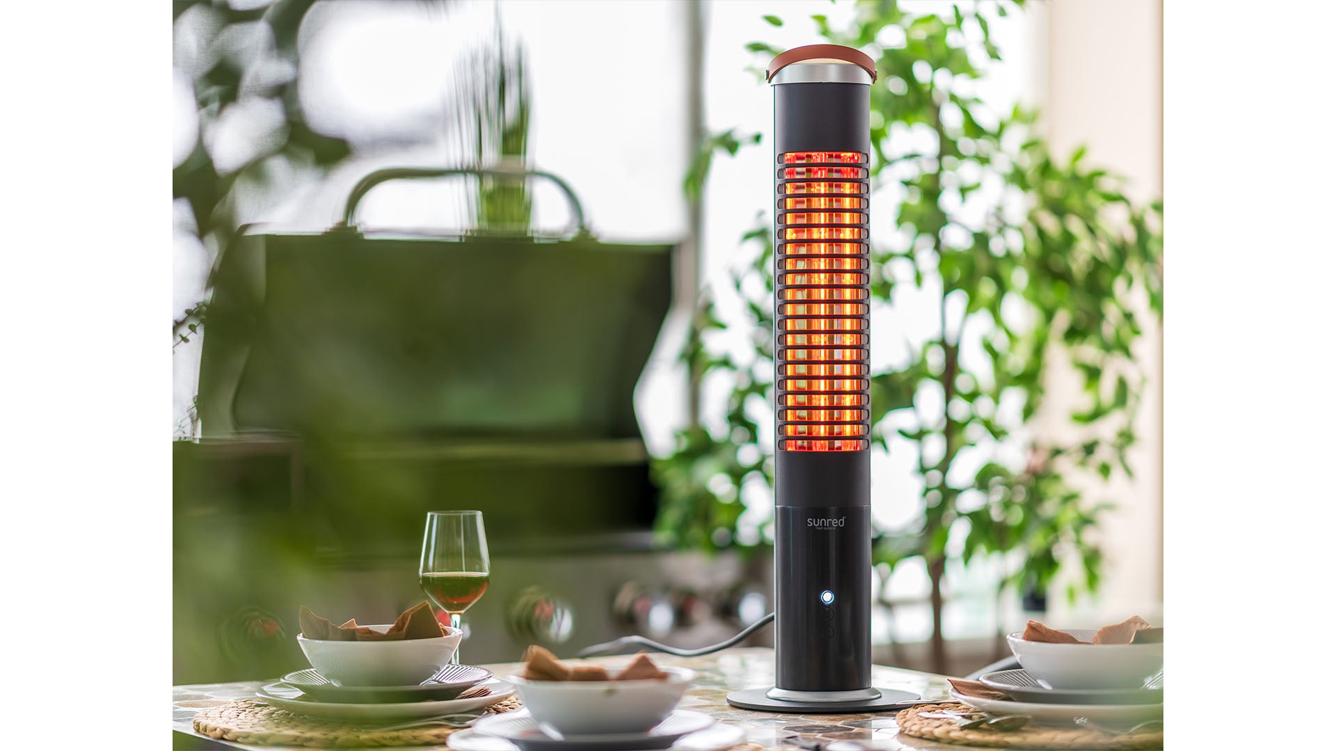 Apollo Ultra SMART Bordmodel Terrassevarmer – Sort (1200W) - Nordic Unique