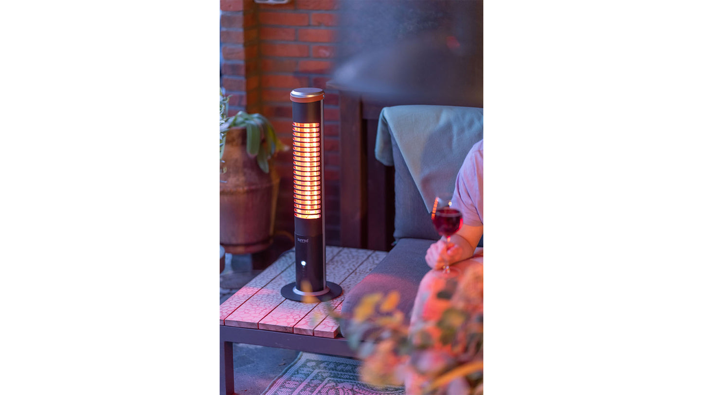 Apollo Ultra SMART Bordmodel Terrassevarmer – Sort (1200W) - Nordic Unique