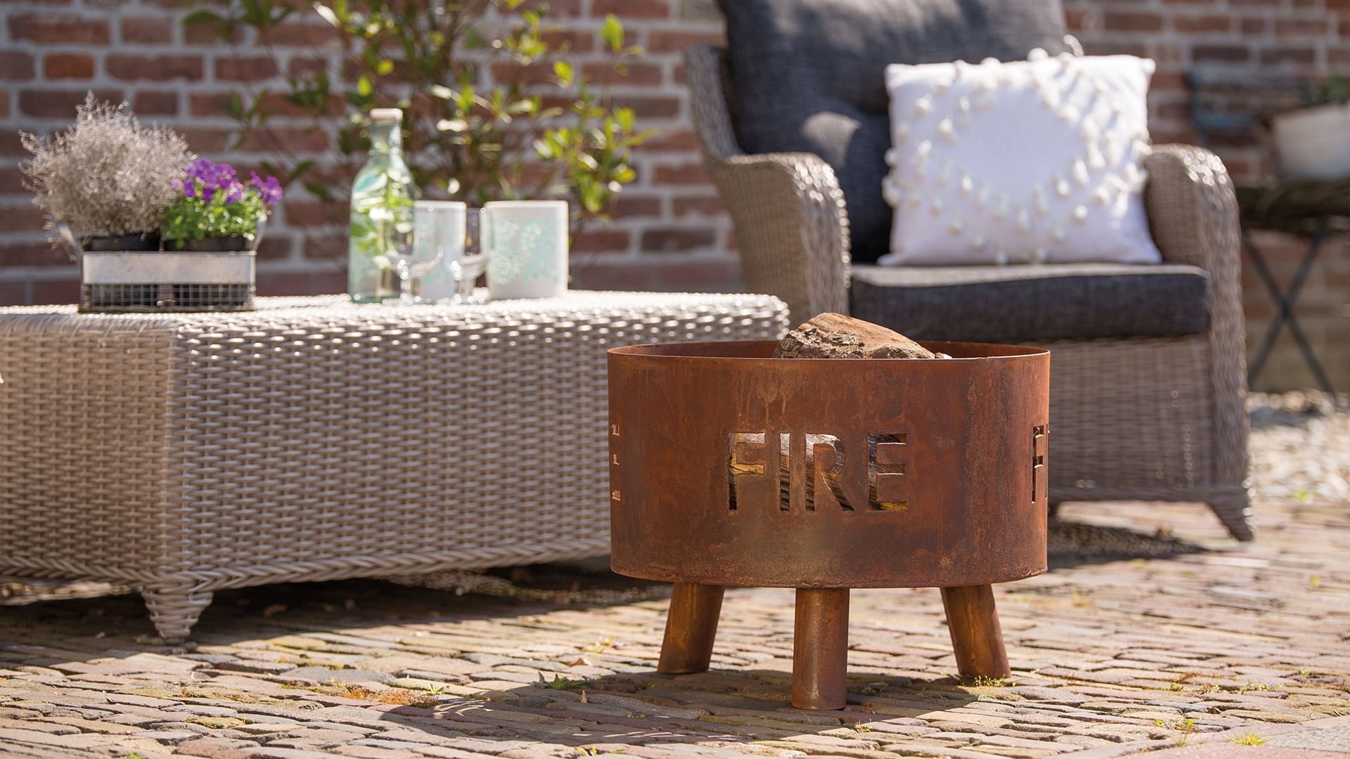 Fulla Bålfad Håndlavet – Rust - Nordic Unique