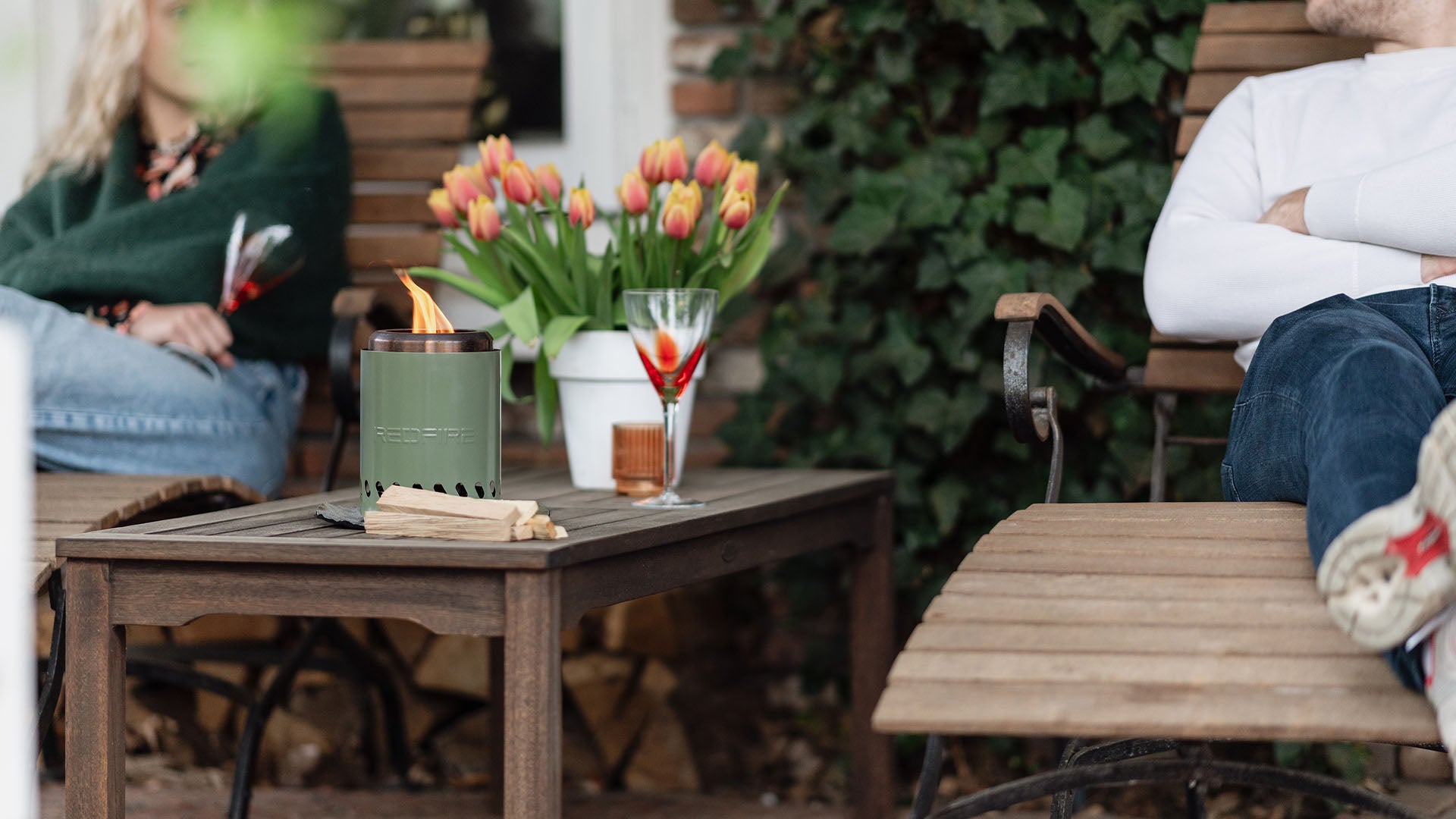 Volcano Bordpejs Bålfad S – Olivengrøn - Nordic Unique