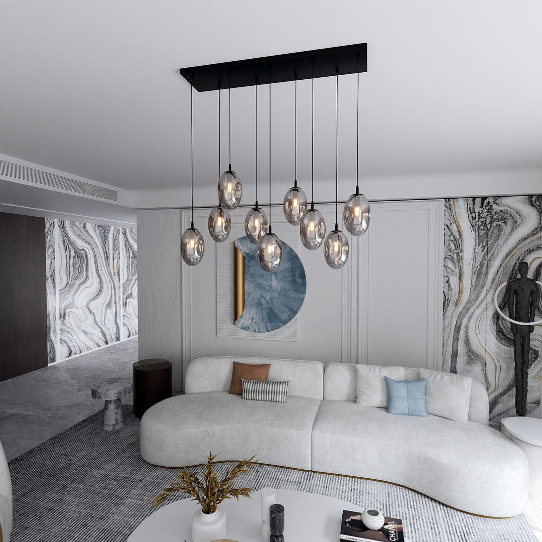 Loftlampe ASTRAL 9 - Sort / Grafit - Nordic Unique