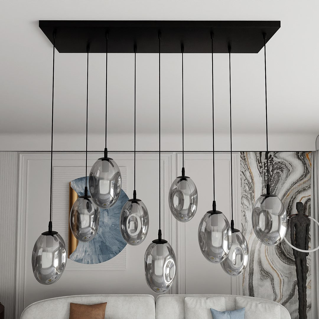 Loftlampe ASTRAL 9 - Sort / Grafit - Nordic Unique