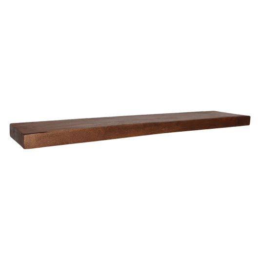 Factory svævende væghylde - FSC-genanvendt træ - 80x18x3,8 cm
