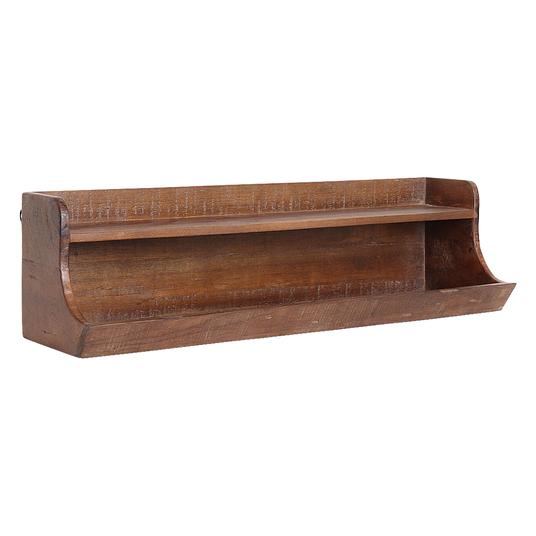 Factory væghylde til opbevaring - FSC-genbrugt træ - 80 cm