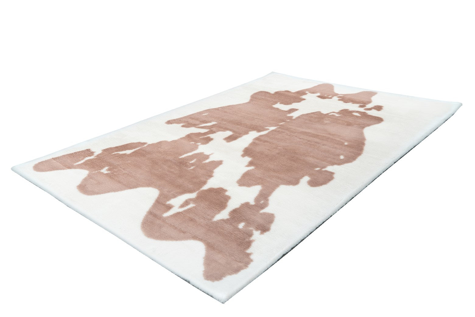 Tæppe Kanin Mønster 500 – Taupe / Hvid – 160 x 230 cm - Nordic Unique