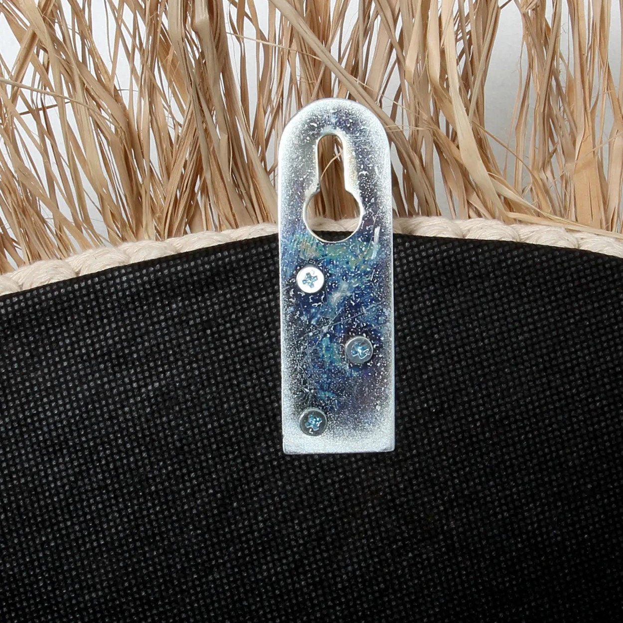 Raffia Cowrie Spejl - Naturlig Hvid