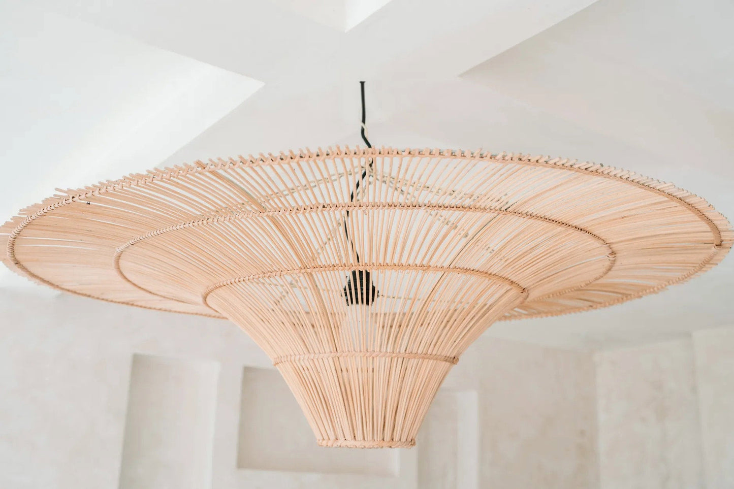 Himmel Lampe Vedhæng - Naturlig - XL