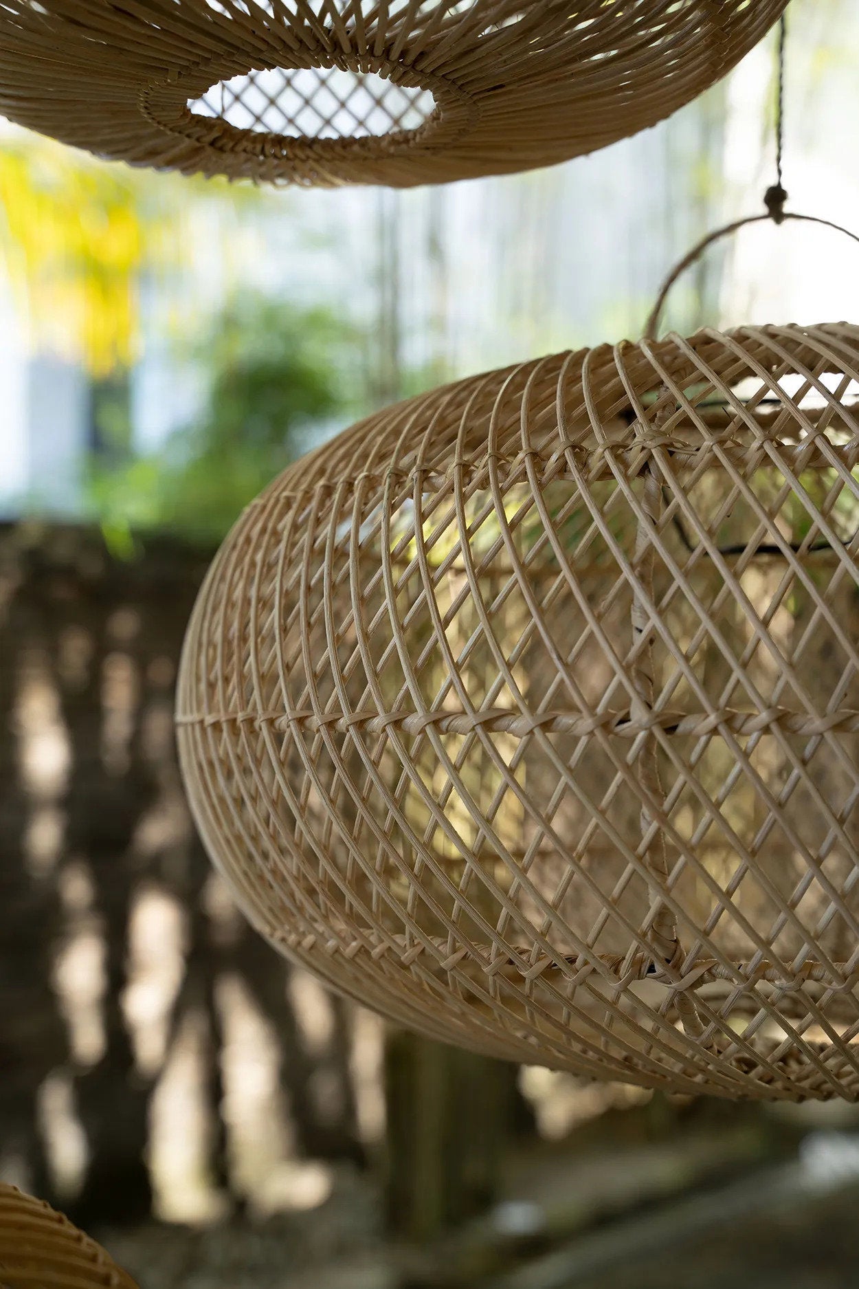 Helt Lamp Pendel - Naturlig - S