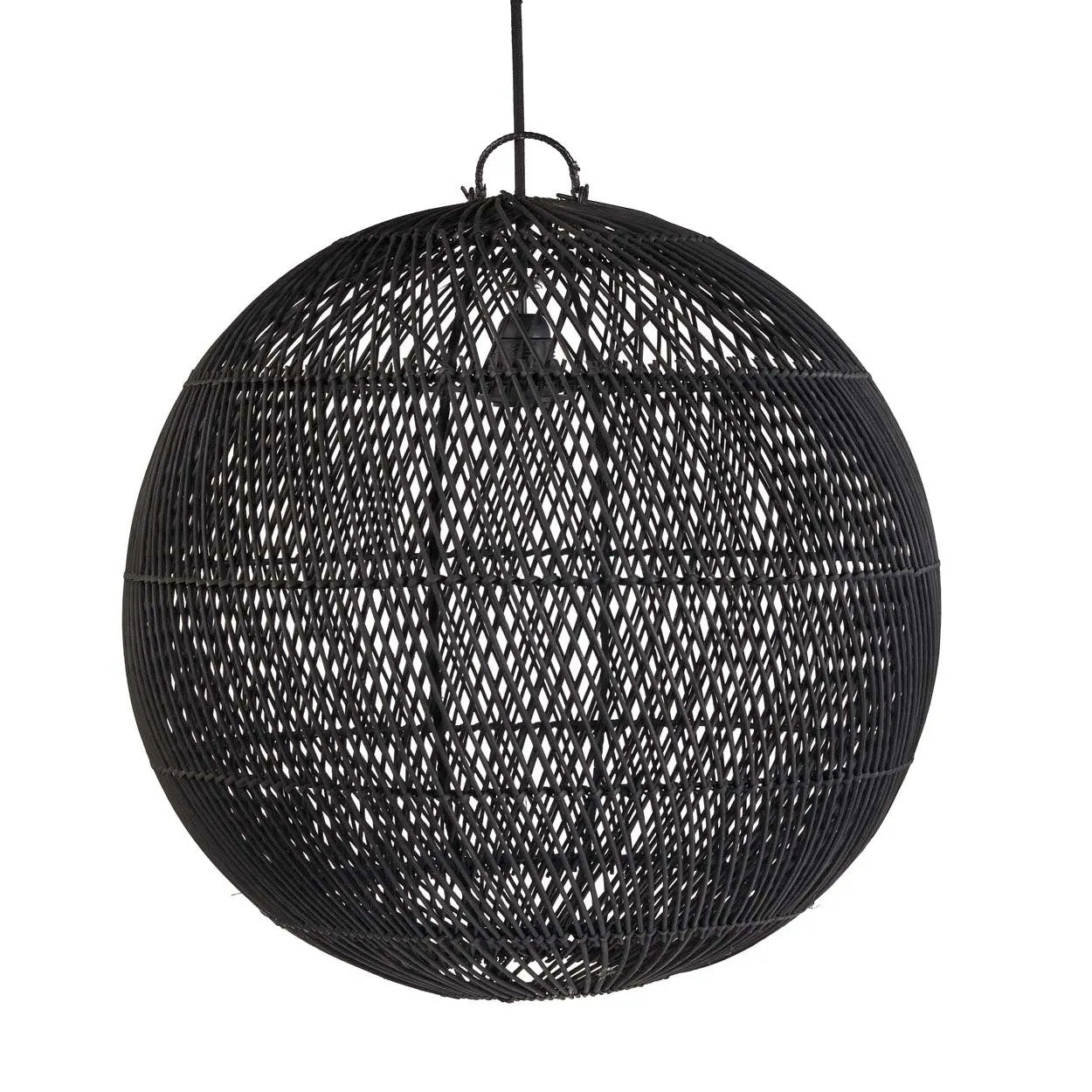 Boble Lampe Vedhæng - Sort - M