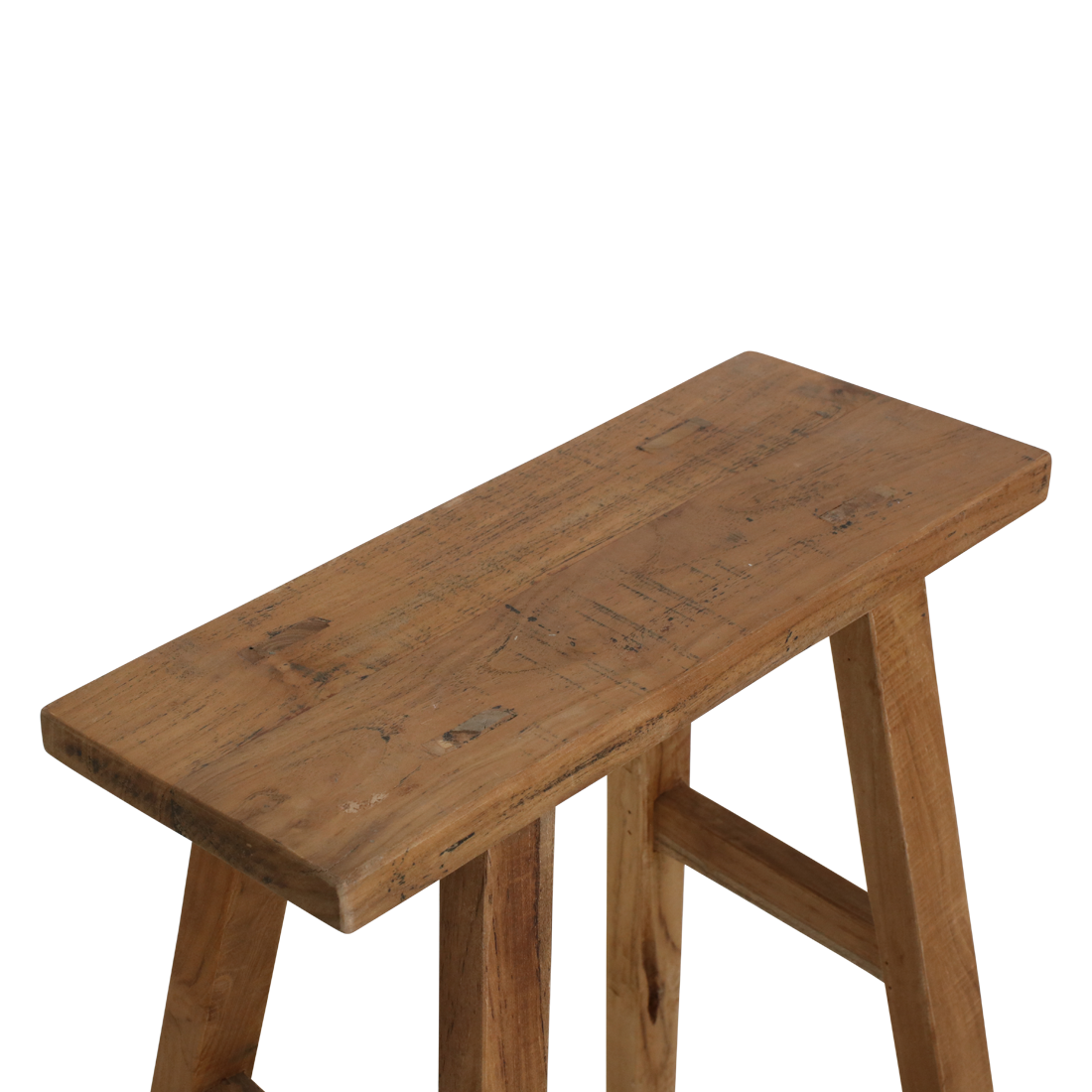 Java carpenter sidebord/bænk - Genanvendt teaktræ - 40x17x50 cm