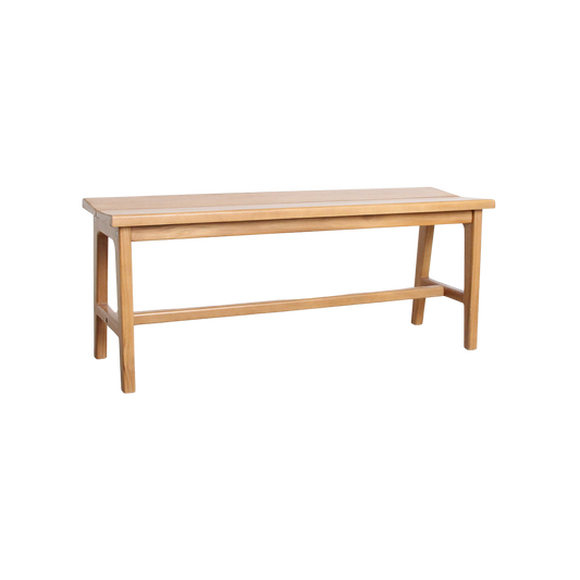 Teakbænk - 120x35x48 cm