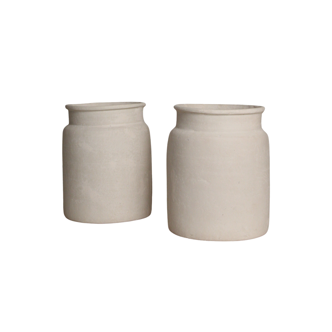Kalk dekorativ vase Mandore L - 37,5 x 37,5 x 35 cm