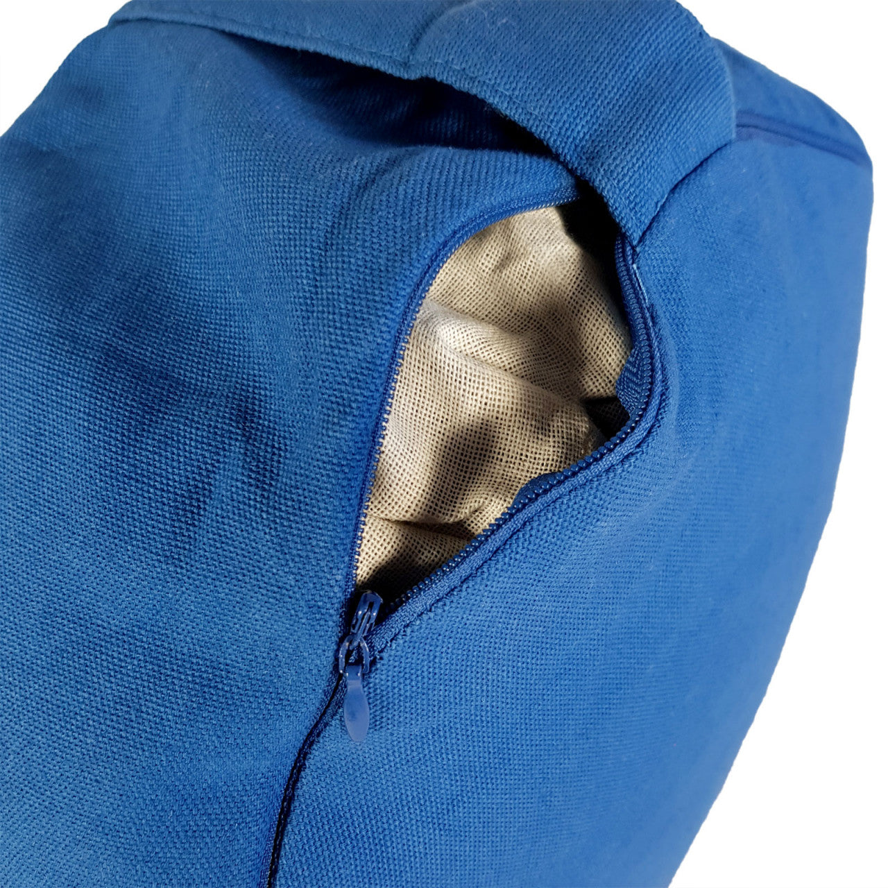 Yogapude & Meditationspude Lotus rund - H16 x Ø31 cm - Blå - Nordic Unique