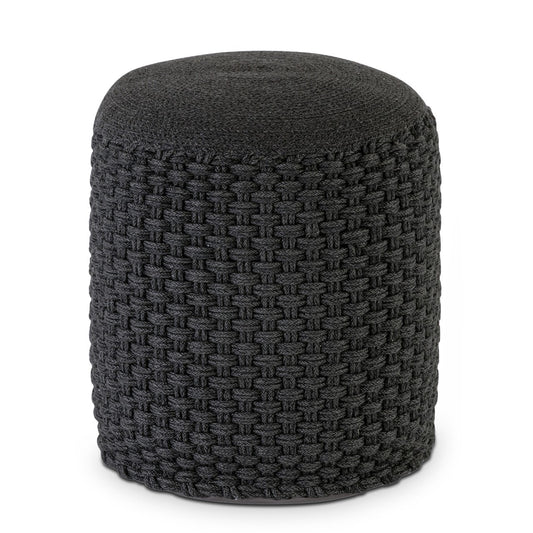 Merino Pouf – Udendørs/Indendørs Ø40 x H45 cm – Antracit / Grå - Nordic Unique
