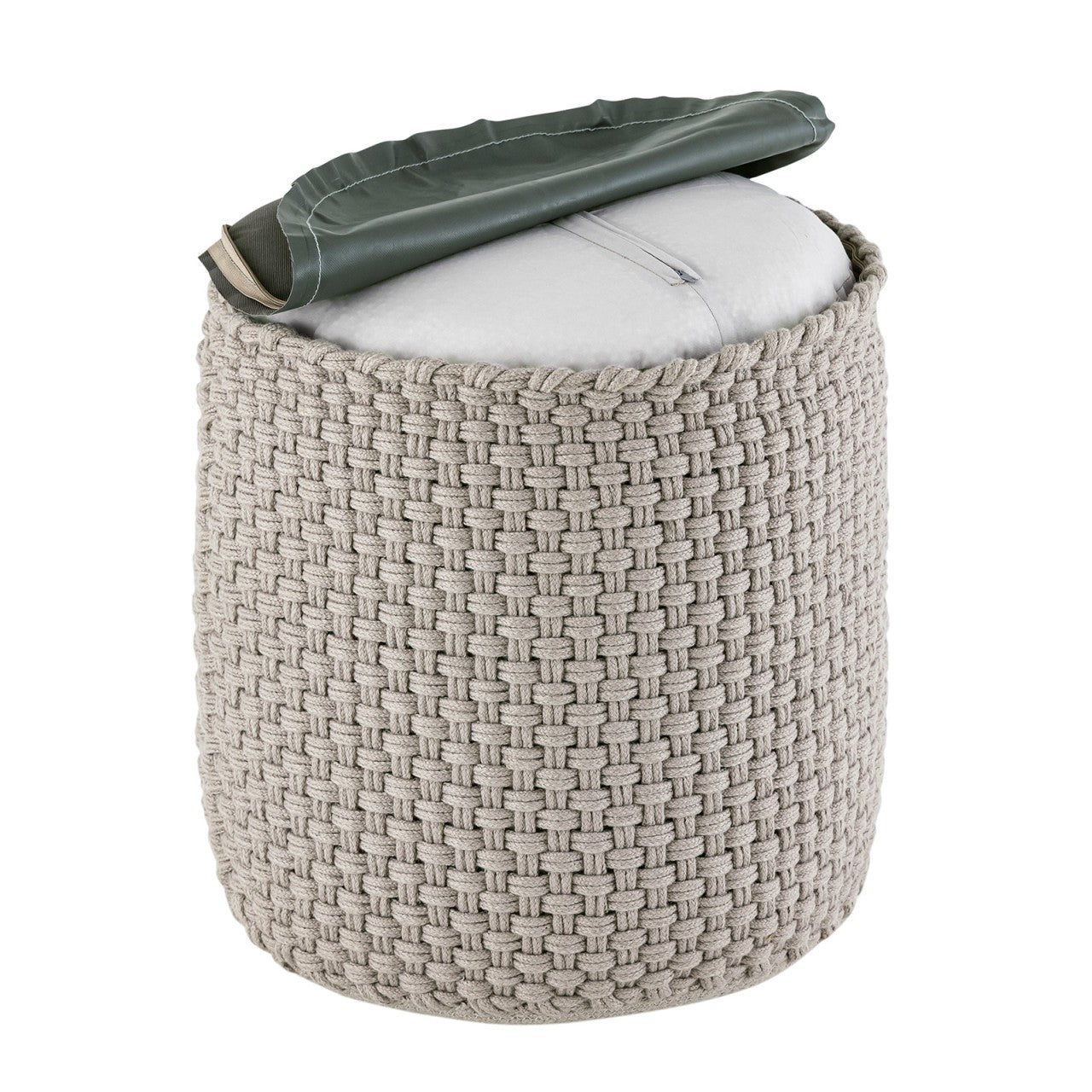 Puf Udendørs Ø40 H45cm - Sølvgrå - Nordic Unique