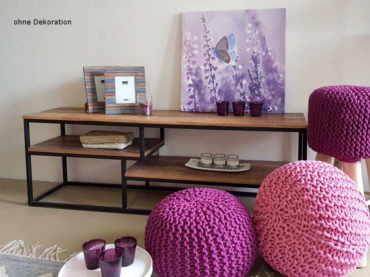 Liverpool TV-møbel – luftigt TV-bord i industrielt design