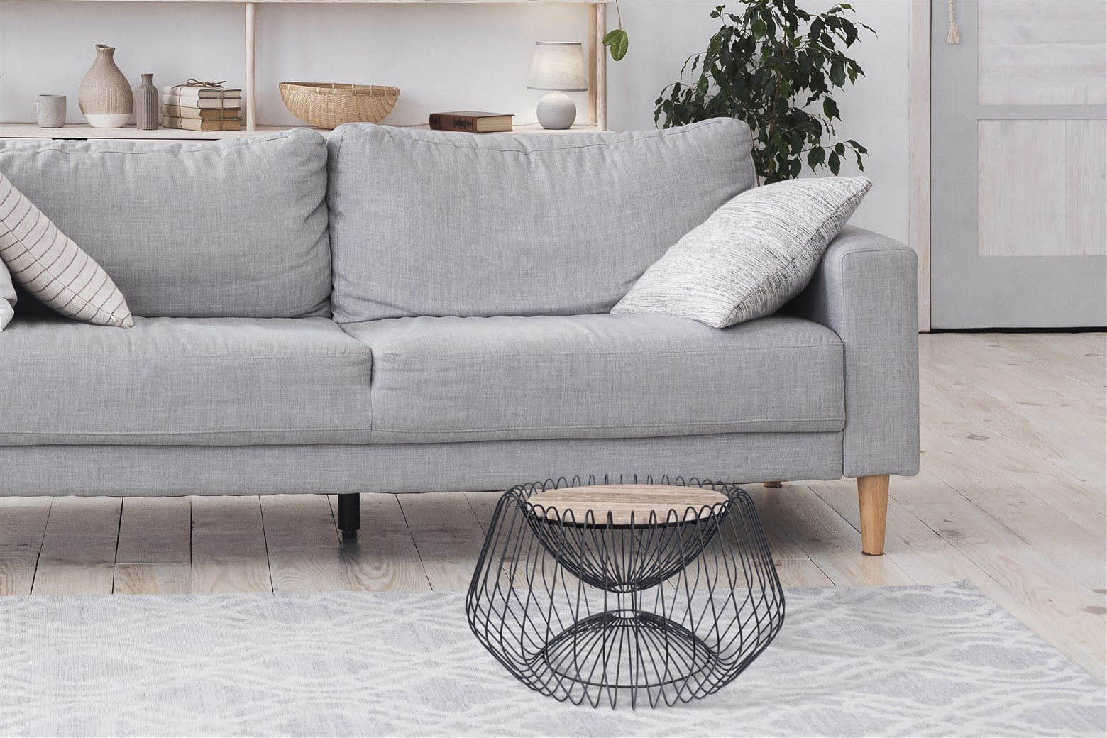 Sidebord Malibu 300 - Brun / Sort - Nordic Unique