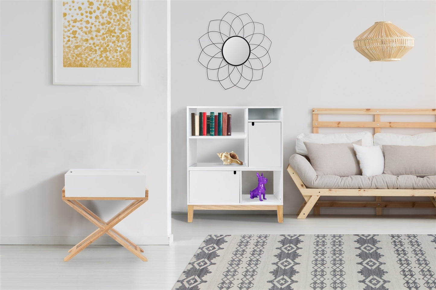 Skuffe Valerie 400 – Hvid / Natur - Nordic Unique