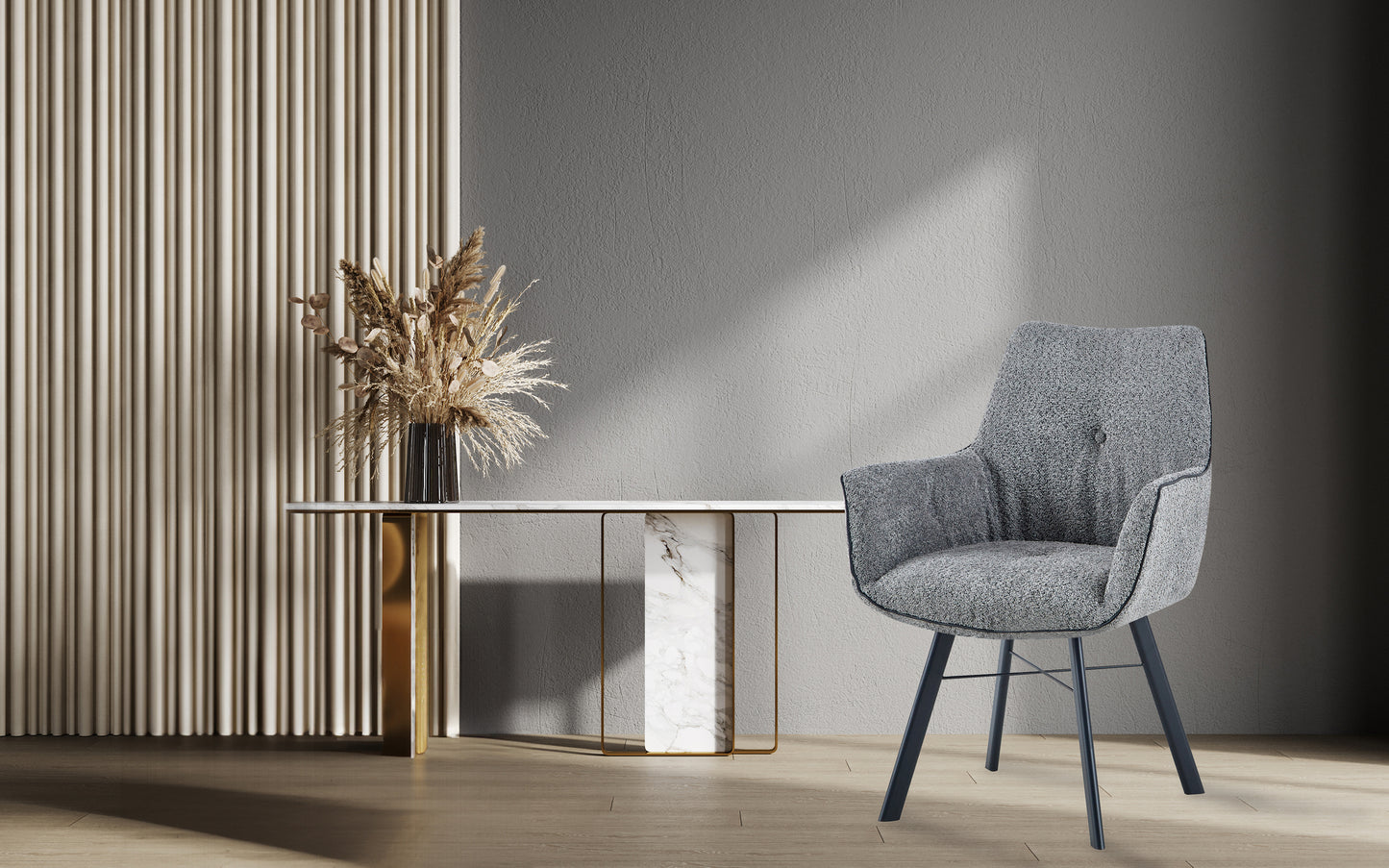 Armstol Allie 100 – Grå - Nordic Unique