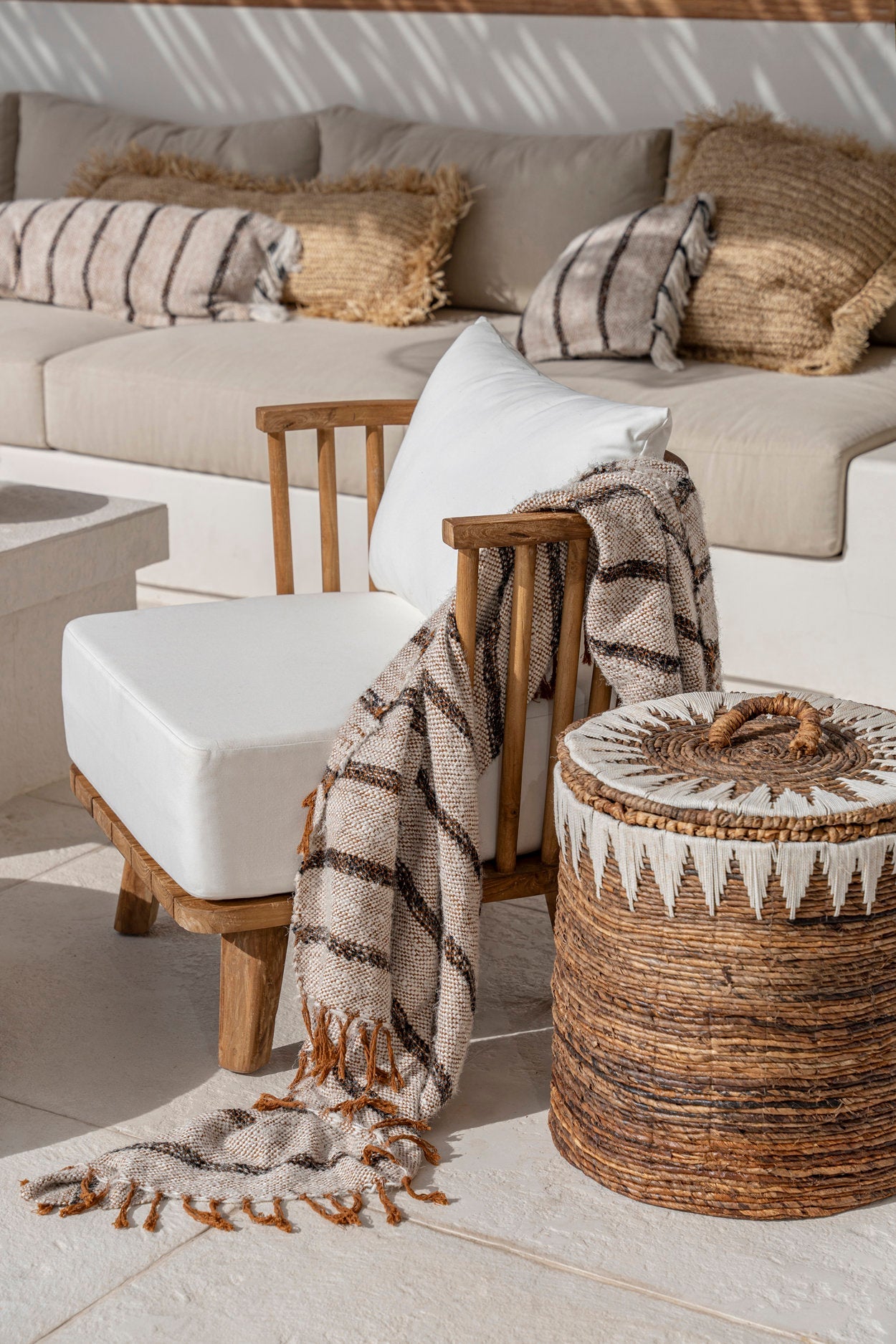 S'il Vous Rug - Bohemian White