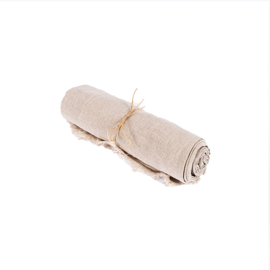 Linneduk - Beige - 150x200cm