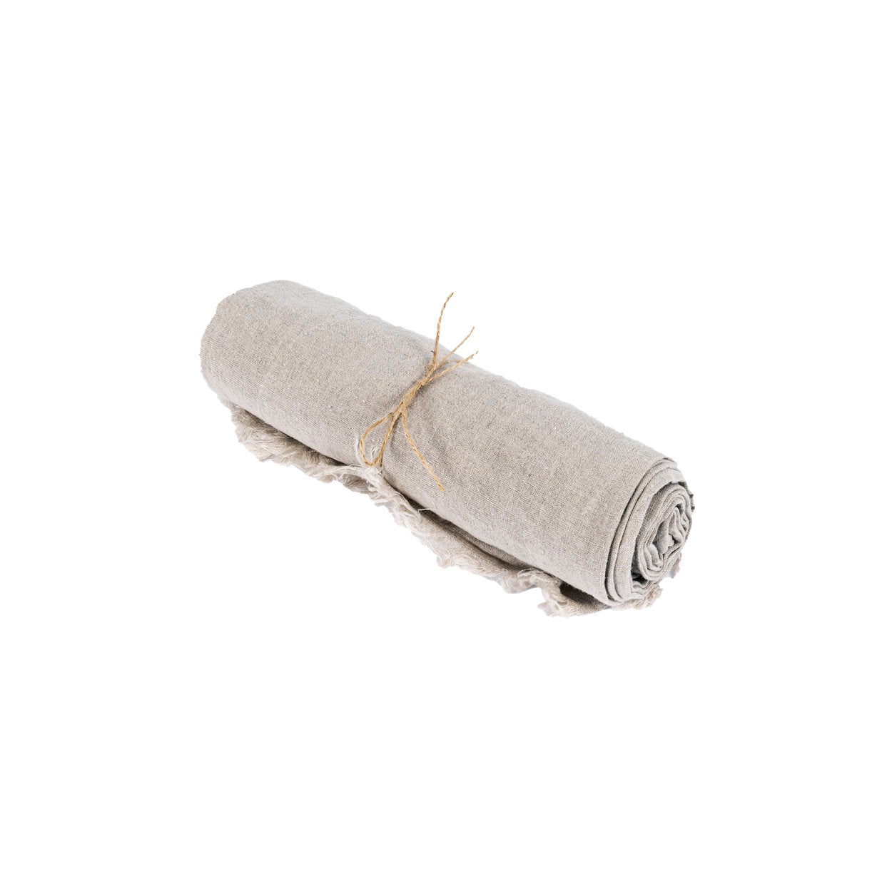 Linneduk - Beige - 150x250cm