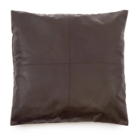 Kuben läder kuddfodral - Choco - 60x60cm