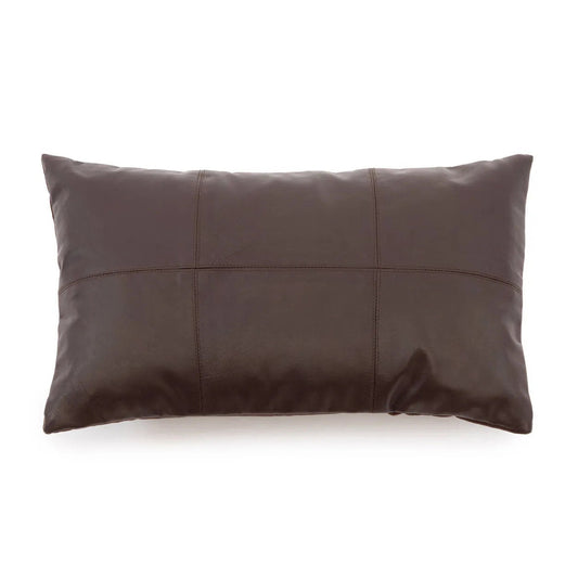 Kuddfodral i chokladläder - Choco - 30x50cm