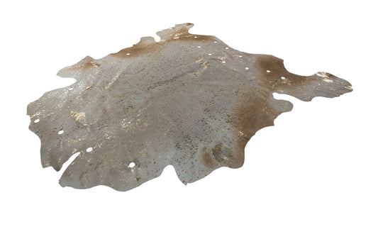 Glam 100 Læder Tæppe – Elfenben / Guld 1,35–1,65 m² - Nordic Unique