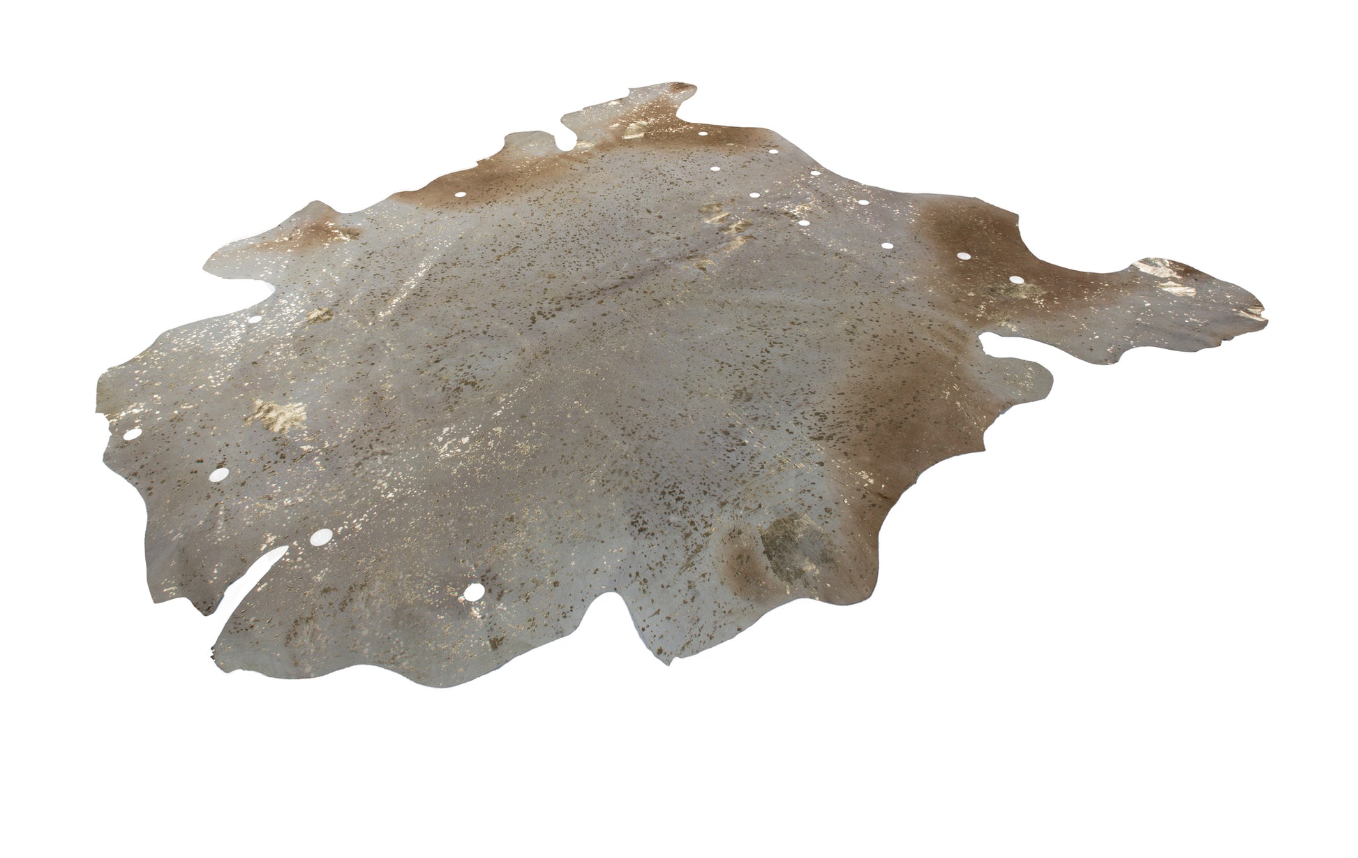 Tæppe Glam 100 Læder Tæppe – Elfenben / Guld 2,00–2,60 m² - Nordic Unique