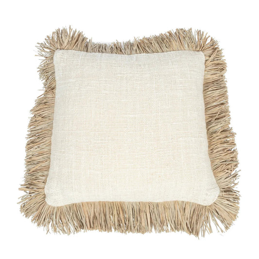 Saint Tropez Kuddfodral - Naturvit - 60x60cm