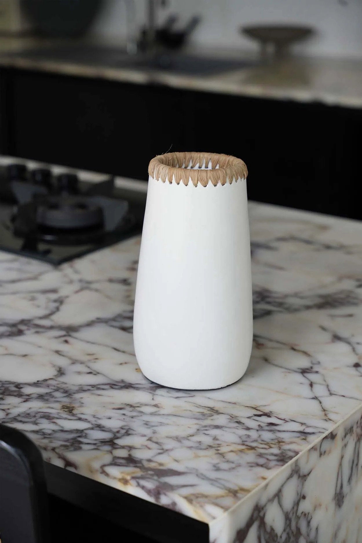 Paris Vase - Hvid Naturlig - M - Nordic Unique