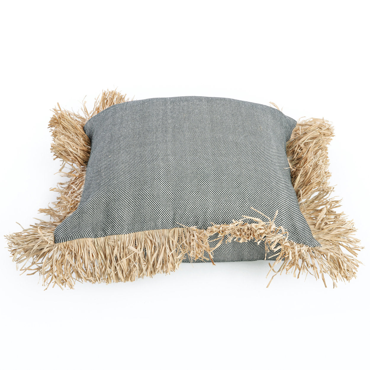 Bomuld Bonita Pudebetræk - Naturlig Sort - 60x60cm
